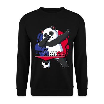 Frankreich Fußball - Unisex Pullover - Schwarz - Vorne - Alina (178cm) & Michal (187cm)