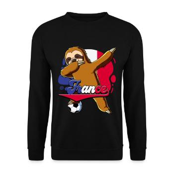 Frankreich Fußball - Unisex Pullover - Schwarz - Vorne - Alina (178cm) & Michal (187cm)