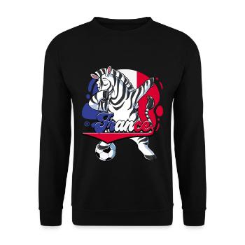 Frankreich Fußball - Unisex Pullover - Schwarz - Vorne - Alina (178cm) & Michal (187cm)