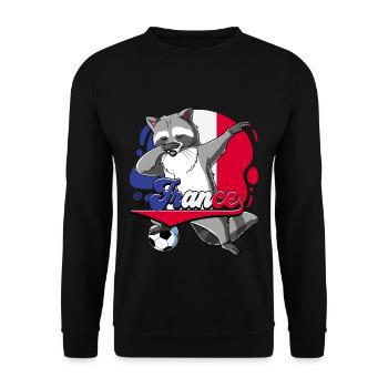 Frankreich Fußball - Unisex Pullover - Schwarz - Vorne - Alina (178cm) & Michal (187cm)