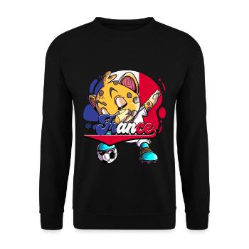 France Football - Sweat-shirt Unisexe - noir - Devant - Alina (178cm) & Michal (187cm)