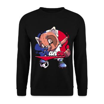 Frankreich Fußball - Unisex Pullover - Schwarz - Vorne - Alina (178cm) & Michal (187cm)