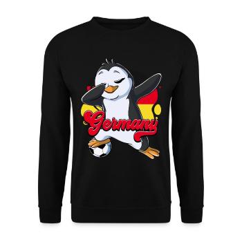Germany Football - Unisex Sweatshirt - black - Front - Alina (178cm) & Michal (187cm)