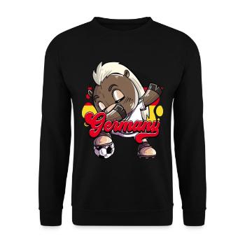 Germany Football - Unisex Sweatshirt - black - Front - Alina (178cm) & Michal (187cm)
