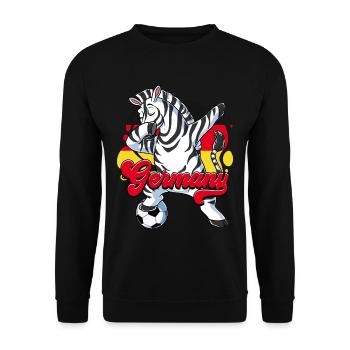 Germany Football - Unisex Sweatshirt - black - Front - Alina (178cm) & Michal (187cm)