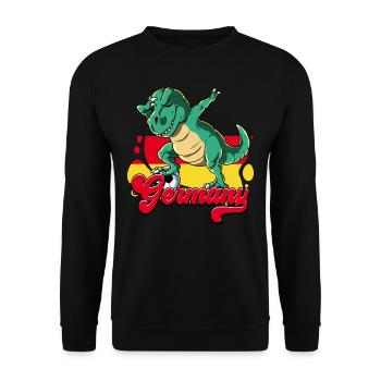 Germany Football - Unisex Sweatshirt - black - Front - Alina (178cm) & Michal (187cm)