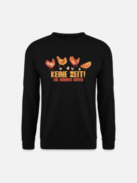 Huhn Hühner - Unisex Pullover - Schwarz