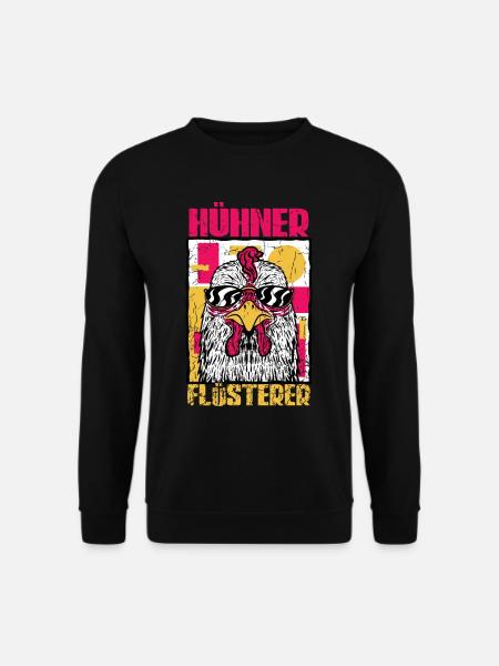 Huhn Hühner Flüsterer - Unisex Pullover - Schwarz