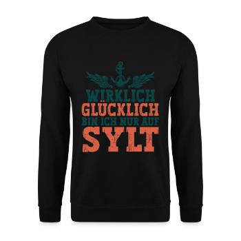 Sylt - Unisex Pullover - Schwarz - Vorne - Alina (178cm) & Michal (187cm)