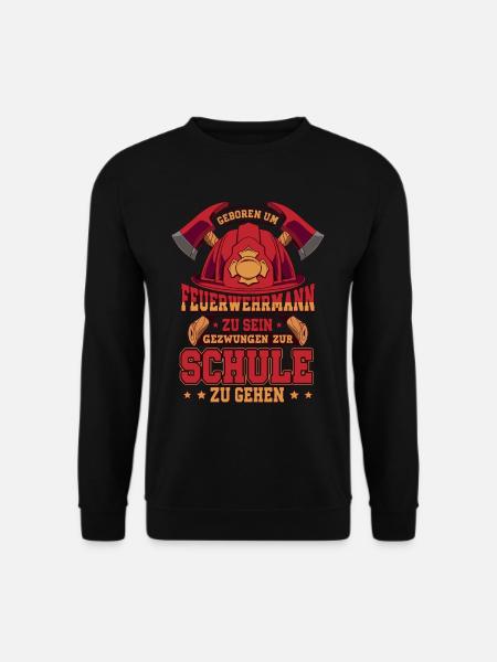 Feuerwehr Feuerwehrmann - Unisex Pullover - Schwarz