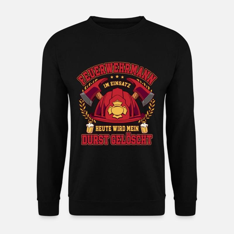 Feuerwehrmann Im Einsatz Feuerwehr - Unisex Pullover - Schwarz