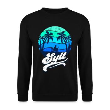 Sylt - Unisex Pullover - Schwarz - Vorne - Alina (178cm) & Michal (187cm)