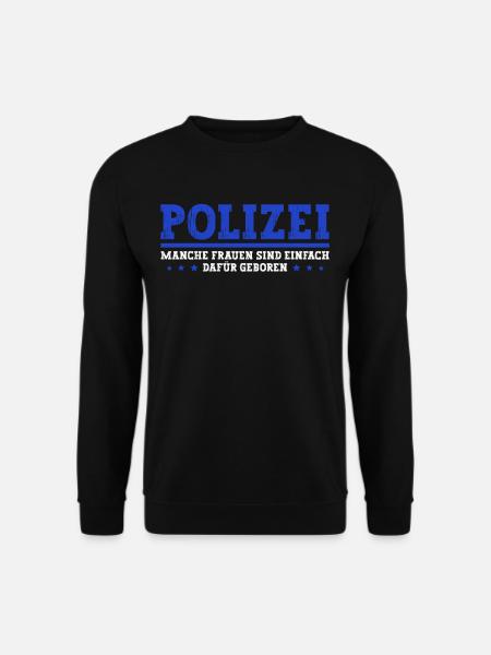 Polizist Polizei Frauen - Unisex Pullover - Schwarz
