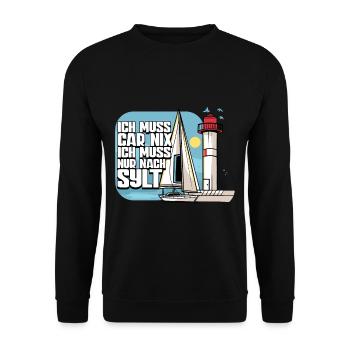 Sylt - Unisex Pullover - Schwarz - Vorne - Alina (178cm) & Michal (187cm)