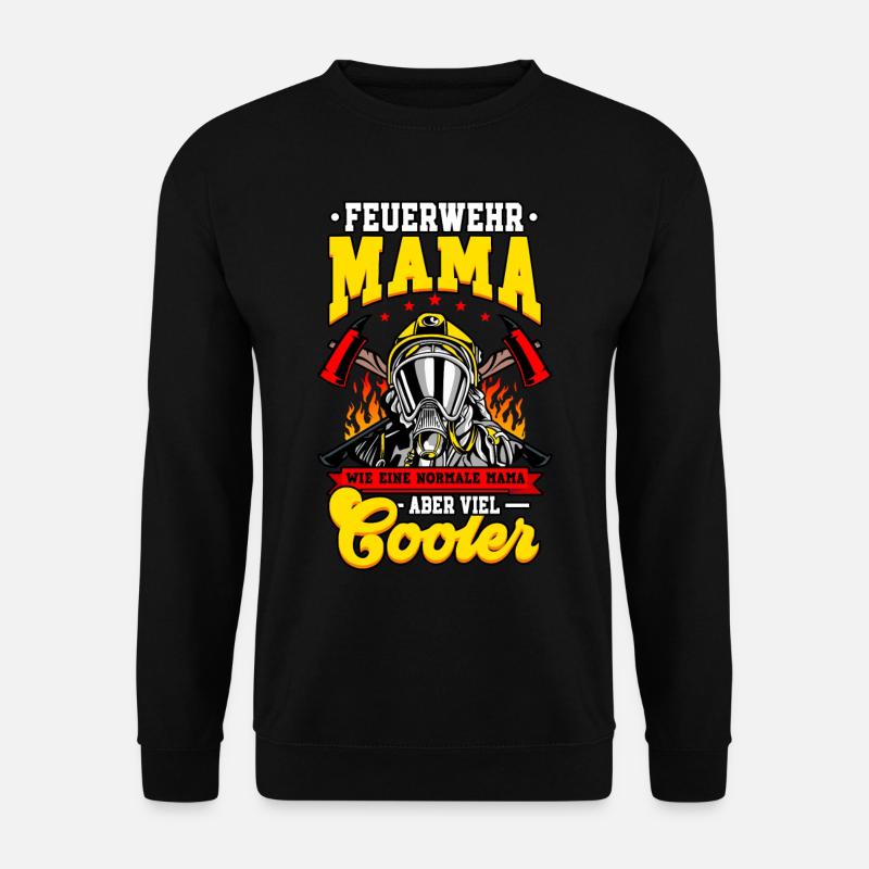 Feuerwehrfrauen Feuerwehrfrau - Unisex Pullover - Schwarz