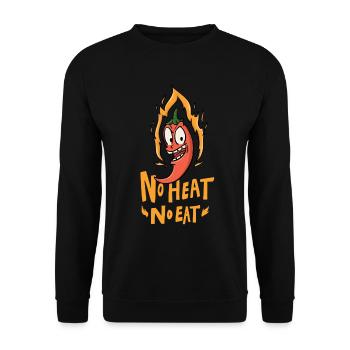 Habanero-Chili-Liebhaber - Unisex Pullover - Schwarz - Vorne - Alina (178cm) & Michal (187cm)