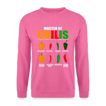 Maître des Piments Habanero Chili Lovers - Sweat-shirt Unisexe - rose - Devant