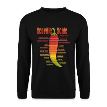 Scoville Scale Habanero Chili Amateurs - Sweat-shirt Unisexe - noir - Devant - Alina (178cm) & Michal (187cm)