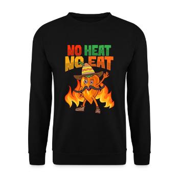 Mexikanisches Food Habanero-Chili-Liebhaber - Unisex Pullover - Schwarz - Vorne - Alina (178cm) & Michal (187cm)