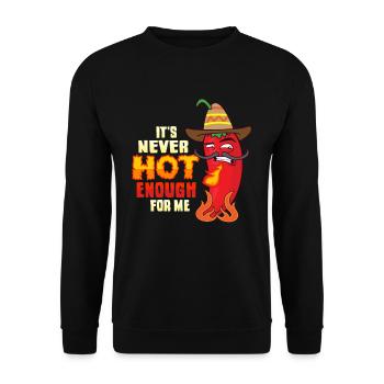 Mexikanisches Food Habanero-Chili-Liebhaber - Unisex Pullover - Schwarz - Vorne - Alina (178cm) & Michal (187cm)