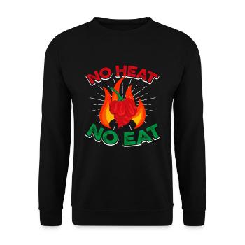 Mexikanisches Food Habanero-Chili-Liebhaber - Unisex Pullover - Schwarz - Vorne - Alina (178cm) & Michal (187cm)