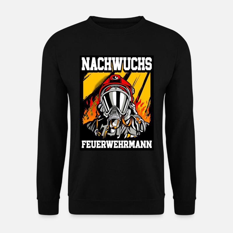 Nachwuchs Feuerwehr Feuerwehrmann - Unisex Pullover - Schwarz