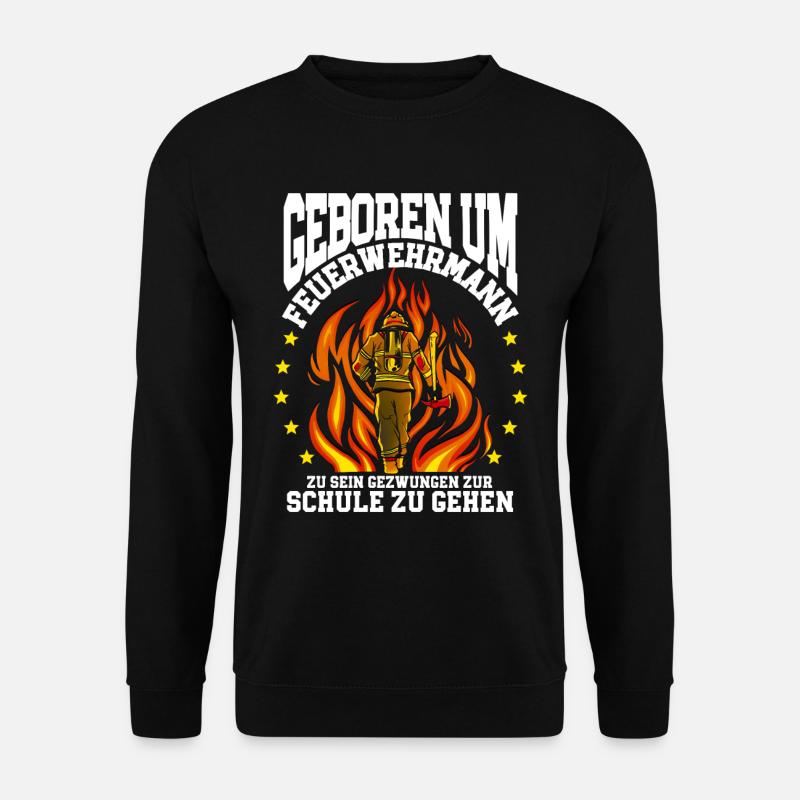 Feuerwehr Feuerwehrmann - Unisex Pullover - Schwarz