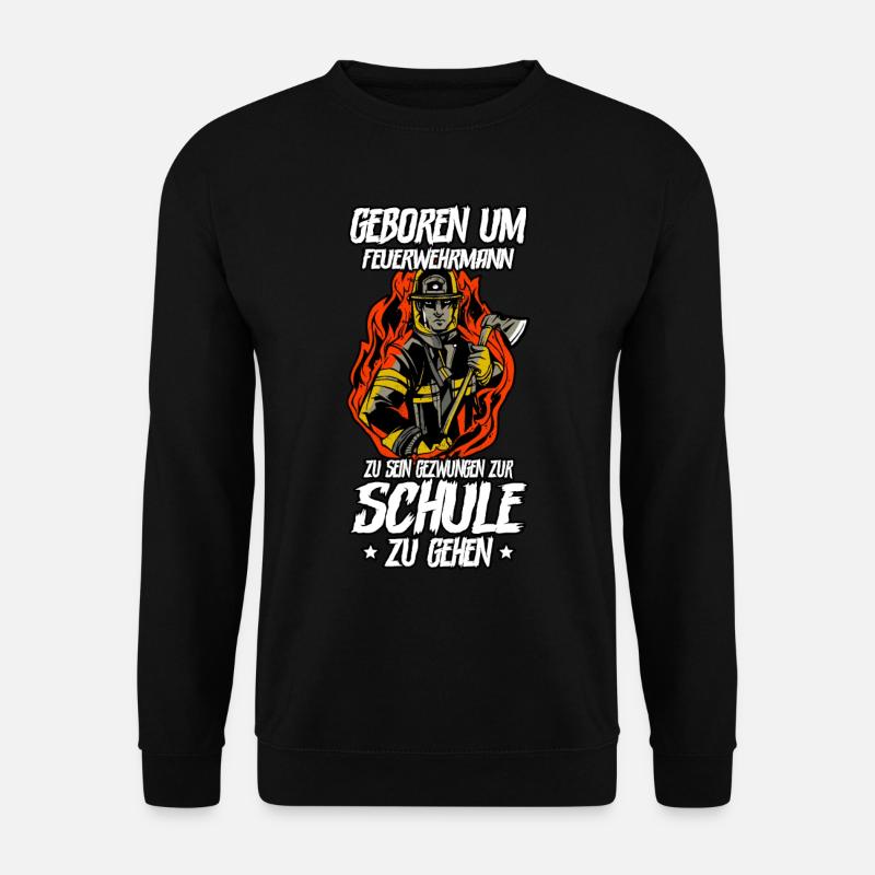 Feuerwehr Feuerwehrmann - Unisex Pullover - Schwarz
