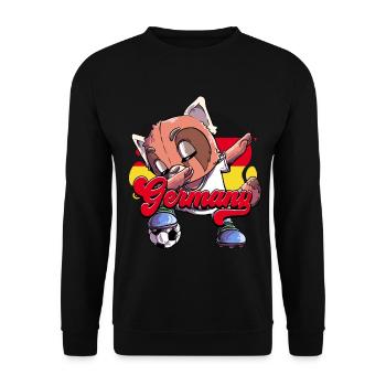 Germany Football - Unisex Sweatshirt - black - Front - Alina (178cm) & Michal (187cm)