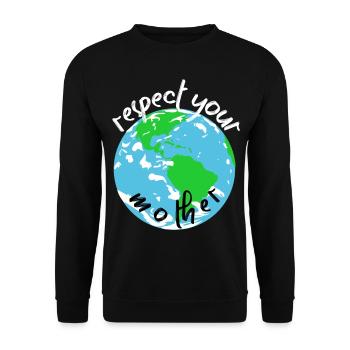 Conservation de la nature Climat Conservationnistes Mer - Sweat-shirt Unisexe - noir - Devant - Alina (178cm) & Michal (187cm)