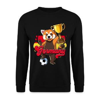 Deutschland Fußball - Unisex Pullover - Schwarz - Vorne - Alina (178cm) & Michal (187cm)