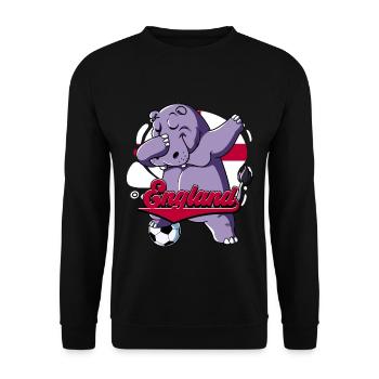 England Fußball - Unisex Pullover - Schwarz - Vorne - Alina (178cm) & Michal (187cm)