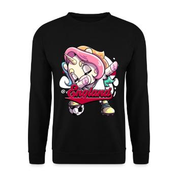 England Fußball - Unisex Pullover - Schwarz - Vorne - Alina (178cm) & Michal (187cm)