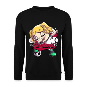 England Fußball - Unisex Pullover - Schwarz - Vorne - Alina (178cm) & Michal (187cm)