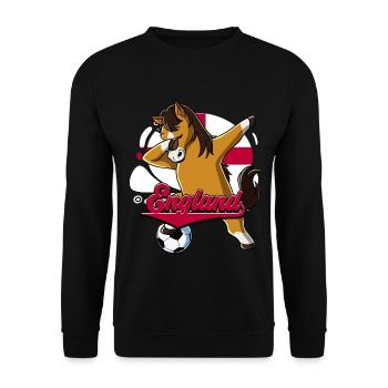 England Fußball - Unisex Pullover - Schwarz - Vorne - Alina (178cm) & Michal (187cm)