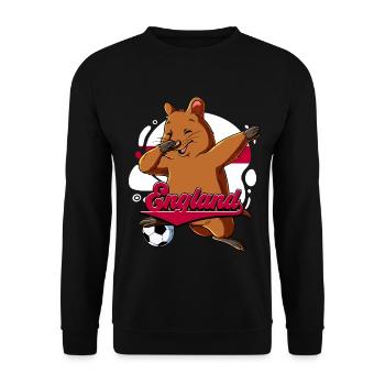 England Fußball - Unisex Pullover - Schwarz - Vorne - Alina (178cm) & Michal (187cm)