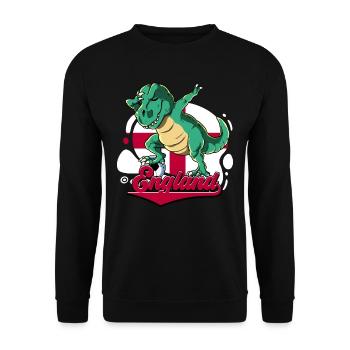 England Fußball - Unisex Pullover - Schwarz - Vorne - Alina (178cm) & Michal (187cm)