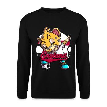 England Fußball - Unisex Pullover - Schwarz - Vorne - Alina (178cm) & Michal (187cm)