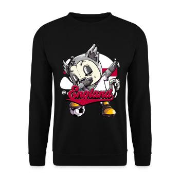 England Fußball - Unisex Pullover - Schwarz - Vorne - Alina (178cm) & Michal (187cm)