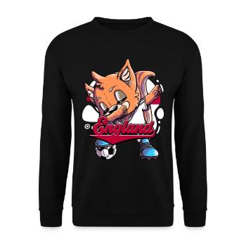 England Fußball - Unisex Pullover - Schwarz - Vorne - Alina (178cm) & Michal (187cm)