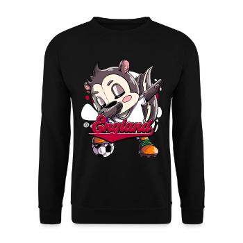 England Fußball - Unisex Pullover - Schwarz - Vorne - Alina (178cm) & Michal (187cm)
