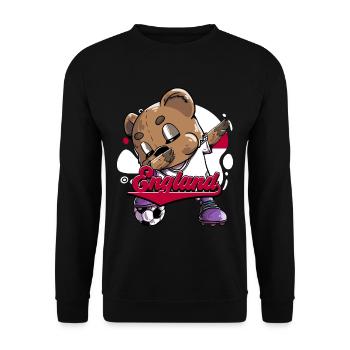 England Fußball - Unisex Pullover - Schwarz - Vorne - Alina (178cm) & Michal (187cm)