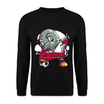 England Fußball - Unisex Pullover - Schwarz - Vorne - Alina (178cm) & Michal (187cm)