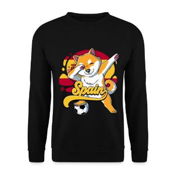 Spanien Fußball - Unisex Pullover - Schwarz - Vorne - Alina (178cm) & Michal (187cm)