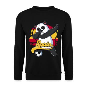 Spanien Fußball - Unisex Pullover - Schwarz - Vorne - Alina (178cm) & Michal (187cm)