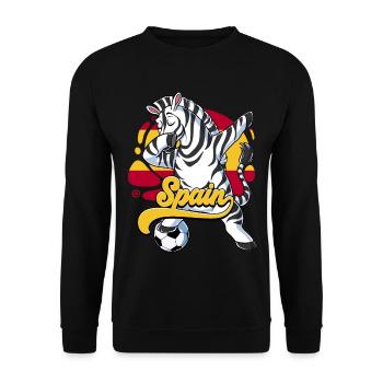 Spanien Fußball - Unisex Pullover - Schwarz - Vorne - Alina (178cm) & Michal (187cm)
