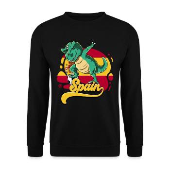Spanien Fußball - Unisex Pullover - Schwarz - Vorne - Alina (178cm) & Michal (187cm)