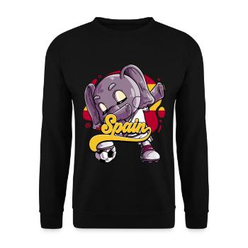 Spanien Fußball - Unisex Pullover - Schwarz - Vorne - Alina (178cm) & Michal (187cm)