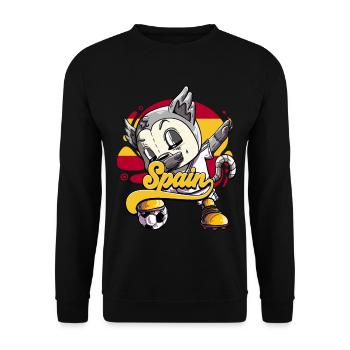 Spanien Fußball - Unisex Pullover - Schwarz - Vorne - Alina (178cm) & Michal (187cm)