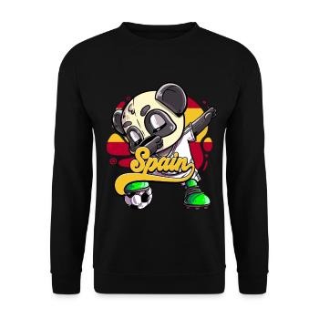 Spanien Fußball - Unisex Pullover - Schwarz - Vorne - Alina (178cm) & Michal (187cm)